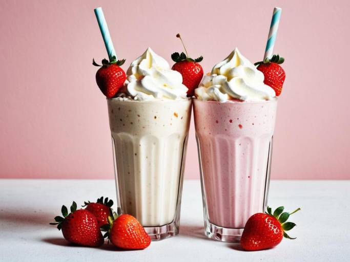 Adorable Milkshake Wallpaper Design