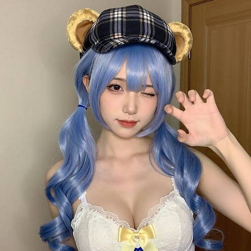 Playful Portrait of Asian Woman