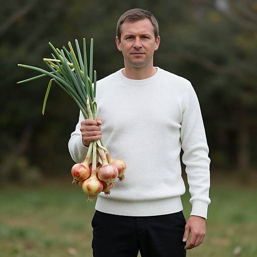 Man in Seed-Themed Costume