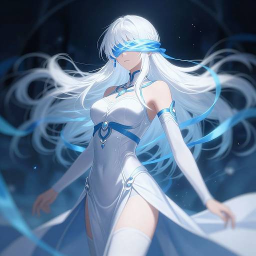 Elegant Female Gojo Fanart Pose