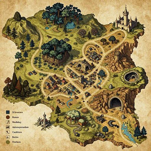 Detailed DnD Fantasy Map Generator