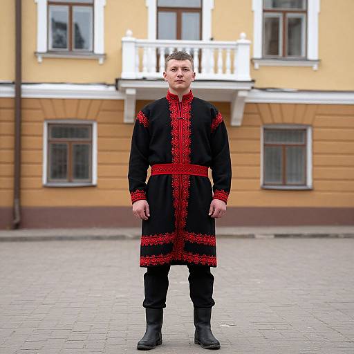 Man in Russian Traditional Costume
