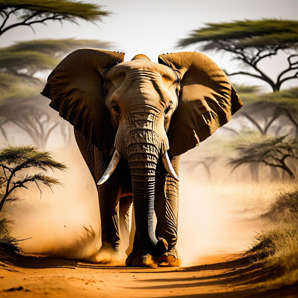 Award-Winning Spectacle of African Elephants