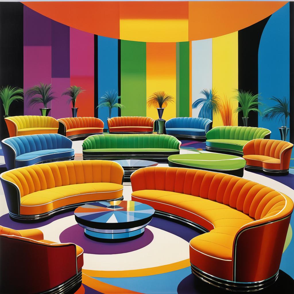 Vibrant Art Deco Sofa Designs Showcase