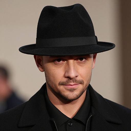 Close-Up Man in Black Costume