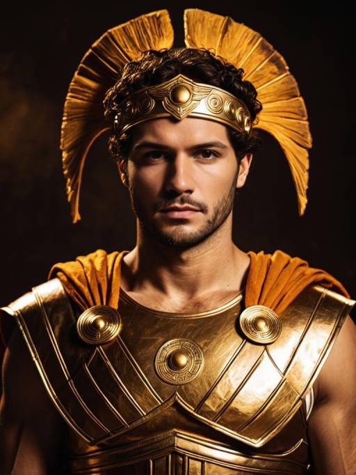 Man in Hermes Greek Mythology Costume