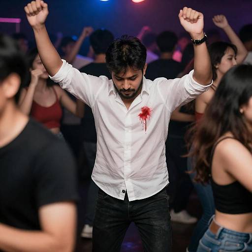 Vibrant Nightclub Scene with Energy