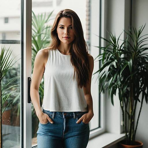 Photorealistic Woman Portrait by Window