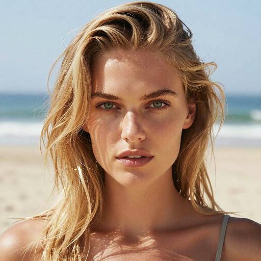 Blonde Woman at Beach