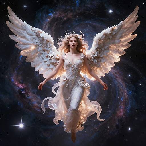 Thalia with Celestial Wings Portrait