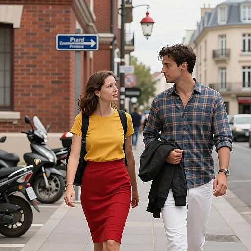 Urban Stroll: A Charming Encounter