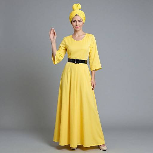 Yellow Cher-Inspired Singer Costume