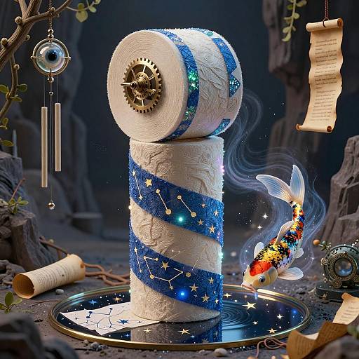 Toilet-Roll Oracle Automaton of Spirals