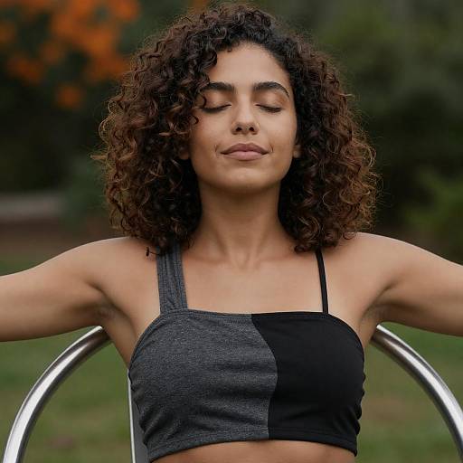 Serene Woman in Nature's Embrace