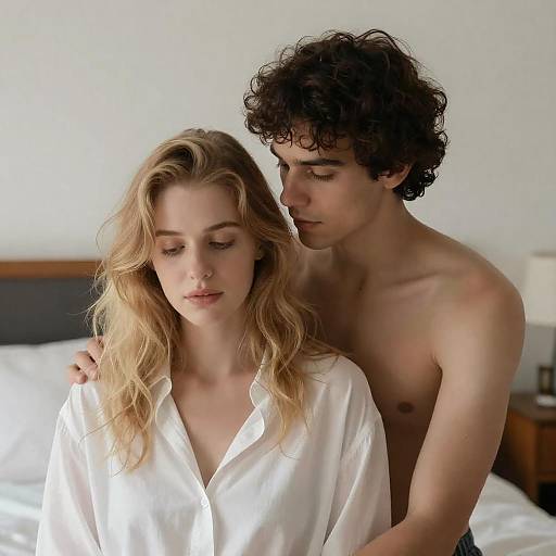 Intimate Indoor Couple Photography