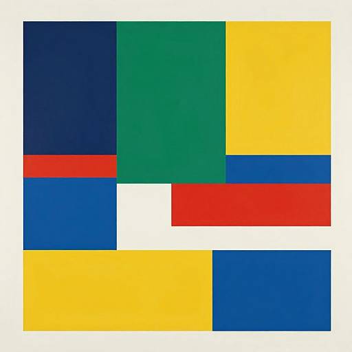 Neo-Plasticism Inspired Geometric Art