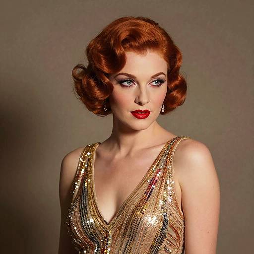 Ultra-Realistic 1920s Art Deco Dancer Portrait