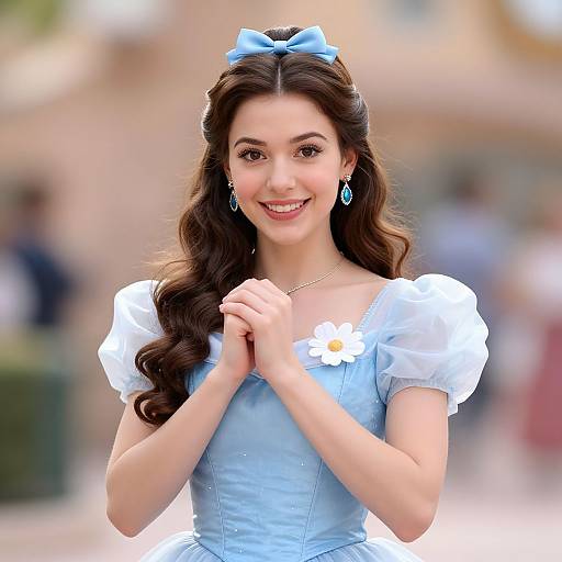 Disney Princess in Blue Dress