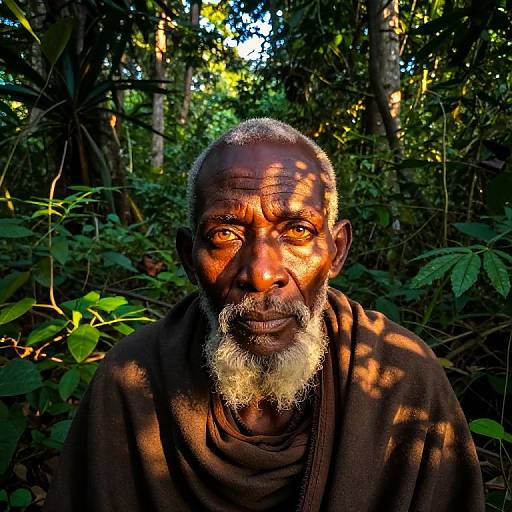 Photorealistic Portrait of African Sage