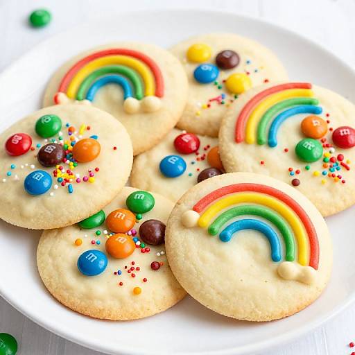 Colorful Rainbow Chip White Chocolate Cookies