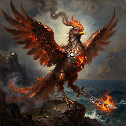 Baroque Fantasy Phoenix Pirate Captain