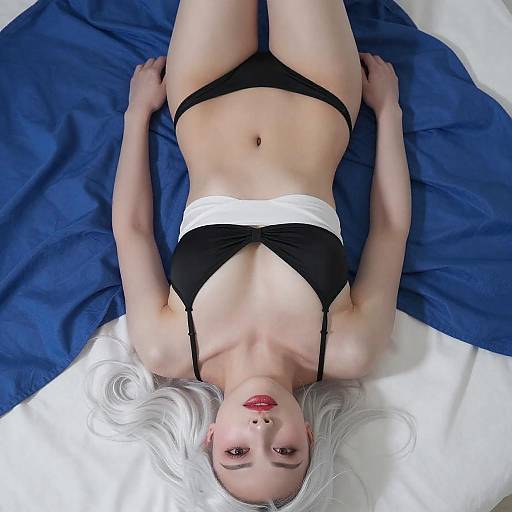 Artistic Upside-Down Woman Portrait