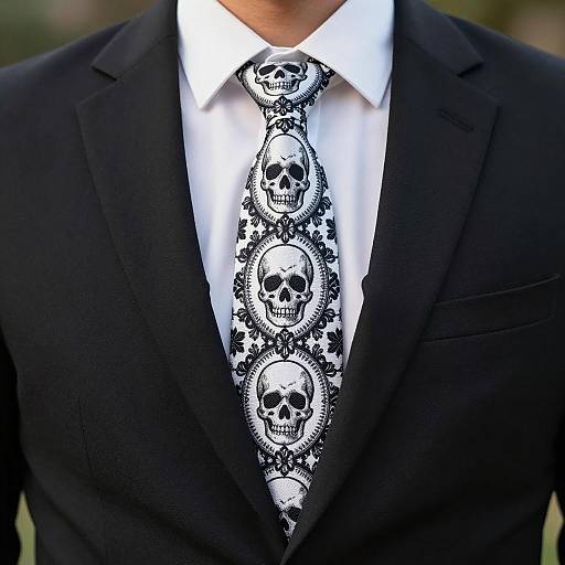 Formal Attire with Unique Tie Design