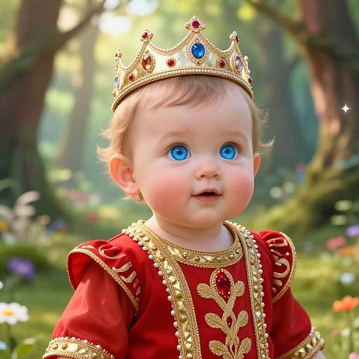 Enchanted Baby in Royal Outfit