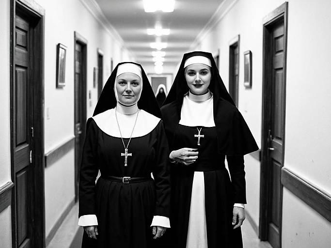 Nun Fancy Dress Face Swap