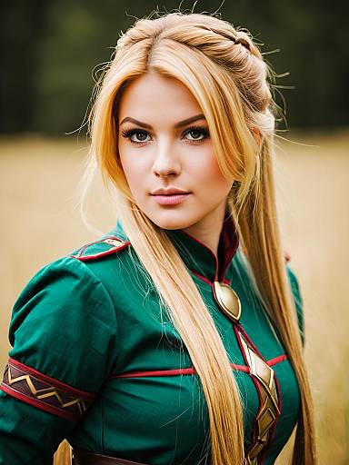 Lifestyle costume photo of Alisha diphda. Cosplay clothes