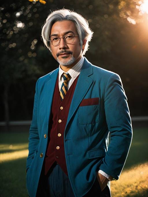Man Cosplaying as Professor Hojo