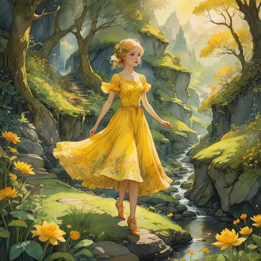Enchanting Pixie in a Lush Glen Enchanting Pixie in a Lush Glen