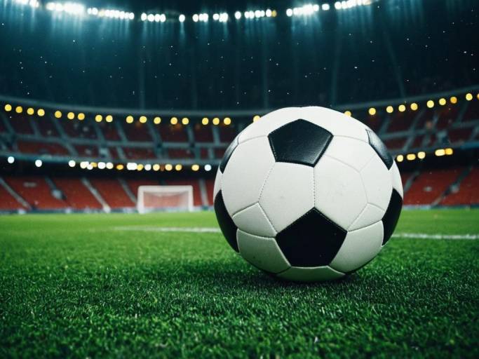 Aesthetic Football Wallpaper with Stadium Lights