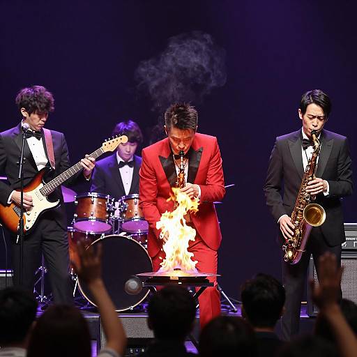 Dynamic Live Music Performance on Stage