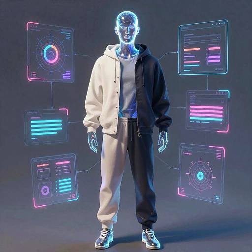 Futuristic AI Clothes Remover Visualization