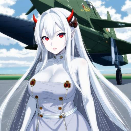 Illustration of Airfield princess, kantai collection in the style of Takano yuki (allegro mistic)