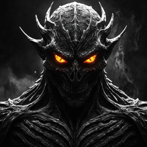 Haunting Black-and-White Nightstalker Artwork