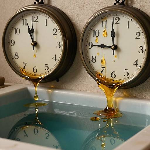 Surreal Melting Clocks and Futures