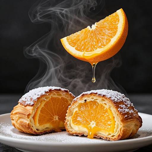 Steaming Citrus-Filled Pastries