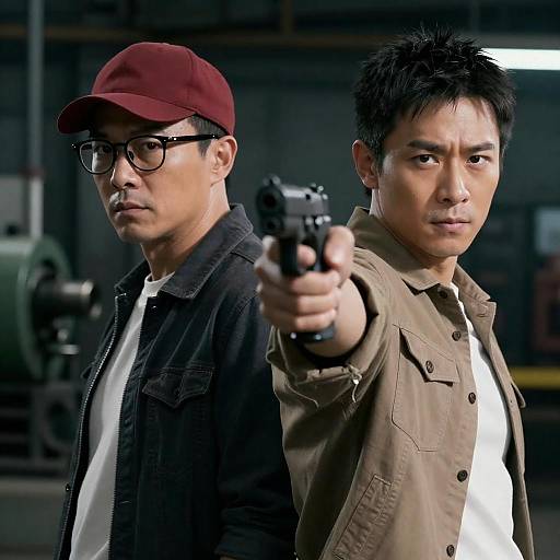 Industrial Standoff Movie Poster Photograph