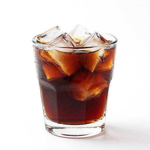 High-Contrast Glass of Dark Cola