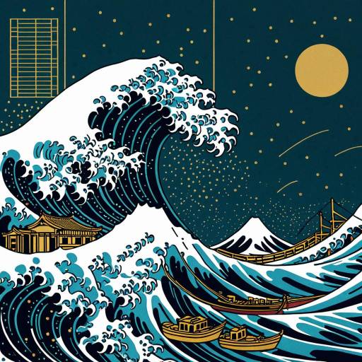 Tech Meets Nature: The Great Wave