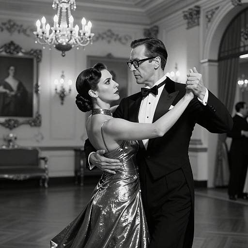 Elegant Dance in a Grand Ballroom