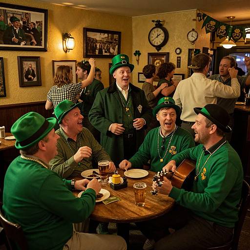 Lively Irish Pub St. Patrick's Day