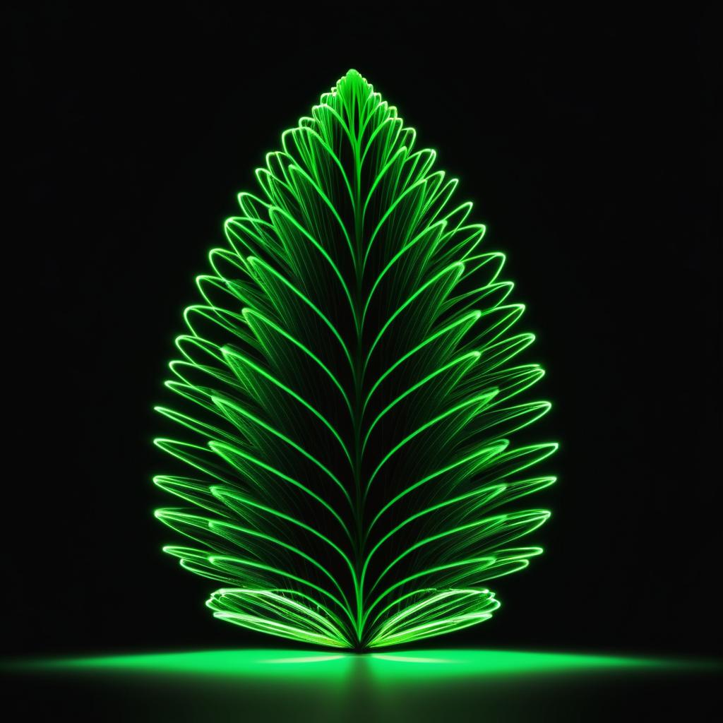 Elegant Green Pine Cone Light Design