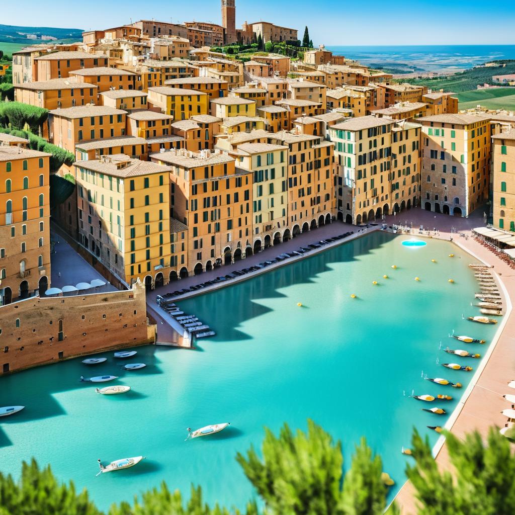 Charming Coastal Town of Siena, Italy