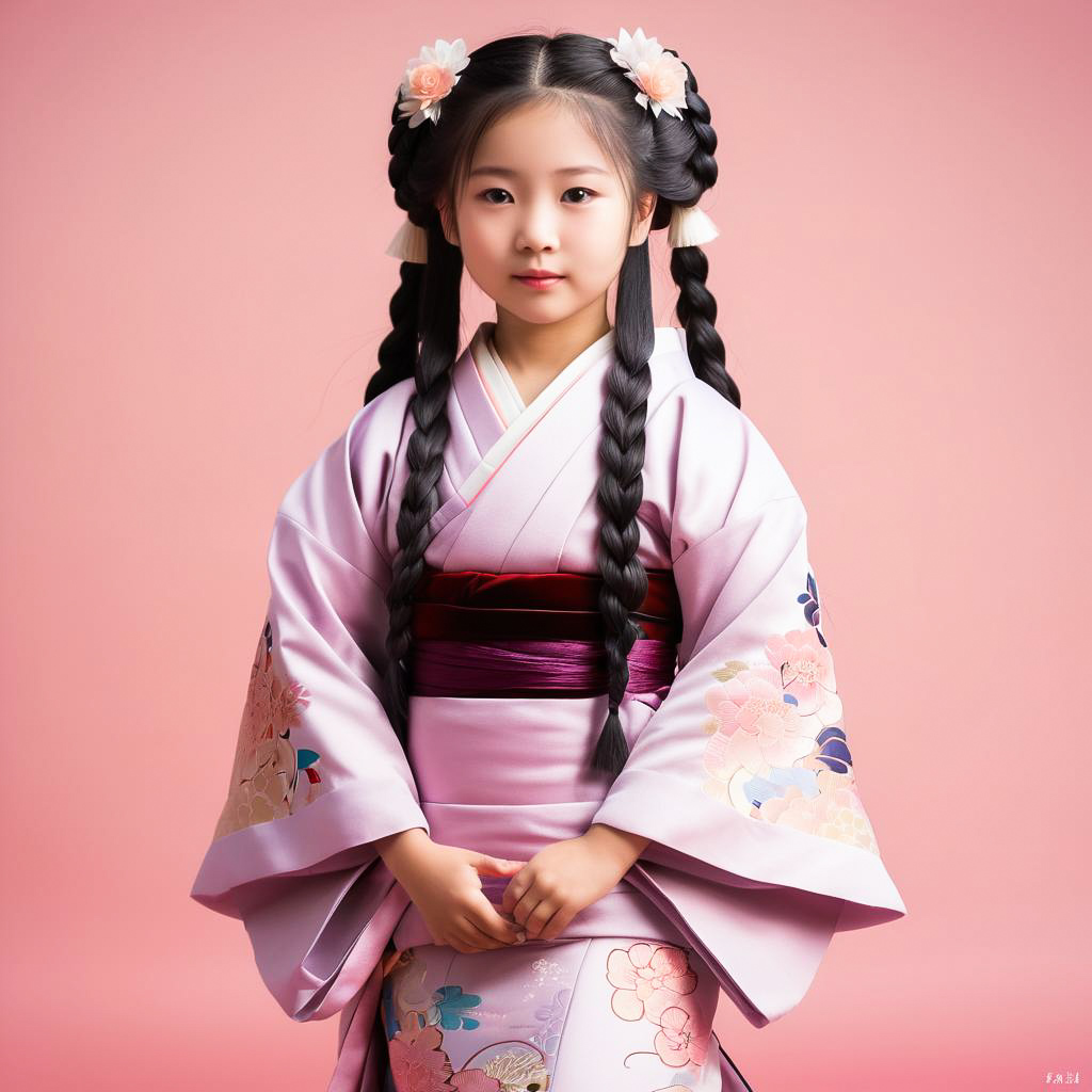 Shy Girl in Pastel Frilly Dress