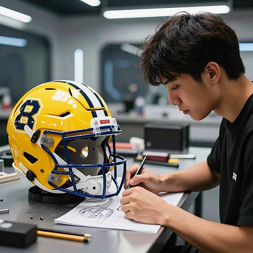 Innovative Custom Football Helmet Design