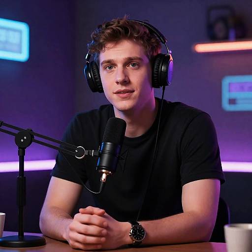 Ethan Klein Podcast Synthwave Portrait