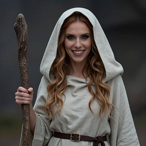 Celtic Goddess with Mischievous Smile